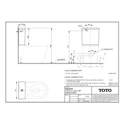 TOTO Keramik-Spülkasten RP, Aufsatz, Zulauf hinten, 3/4,5-Liter-Spülung, Weiß... TOTO-SW561DY#W 4050663096847 (Abb. 1)