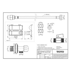 TOTO Anschlussset für Washlet RW auf WC RP Back-to-Wall, TCA564... TOTO-TCA564 4050663096939 (Abb. 1)