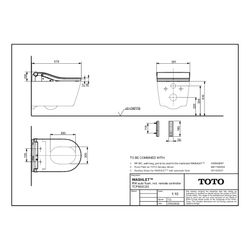 TOTO Washlet RW Dusch-WC mit Fernbedienung, EWATER plus und Entkalkungsfunktion, Ureaha... TOTO-TCF802C2G 4050663095697 (Abb. 1)