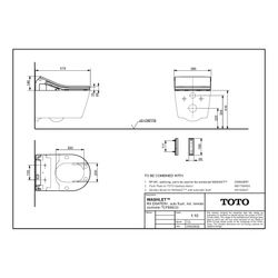TOTO Washlet RX Dusch-WC mit Fernbedienung, EWATER plus, auto flush und Entkalkungsfunkt... TOTO-TCF895CG 4050663095451 (Abb. 1)