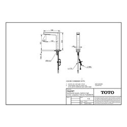 TOTO Automatik-Armaturenauslauf eckig mittelhoch, 2 l/min, Ausladung 139mm, MS verchrom... TOTO-TLE25007E 4050663096496 (Abb. 1)