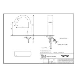TOTO Automatik-Armaturenauslauf ZN, mit Kalt-Warm-Umsteller, MS verchromt, R 1/2", berü... TOTO-TLP01701G 4050663094317 (Abb. 1)