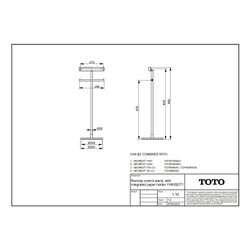 TOTO Halter für Fernbedienung Neorest, bodenstehend, Messing verchromt... TOTO-YH63SDT1 4050663000462 (Abb. 1)