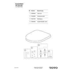 TOTO Puffer-Set MH/NC/ES für WC-Sitz, 799990200... TOTO-799990200 4040034003475 (Abb. 1)