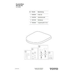 TOTO Softclose Absenkautomatik NC/ES für WC-Sitz... TOTO-793000300 4040034014761 (Abb. 1)