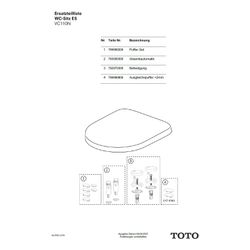 TOTO Softclose Absenkautomatik NC/ES für WC-Sitz... TOTO-793000300 4040034014761 (Abb. 1)