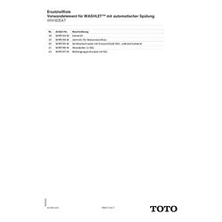 TOTO HDPE Anschlussbogen, 90 Grad, DN 90, Ablaufrohr Dichtring, für Washlet Vorwandeleme... TOTO-WHP178-W 4050663096342 (Abb. 1)