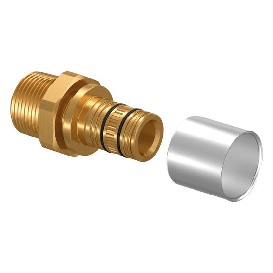 Uponor Multi Press-Nippel, 25mm x R 3/4