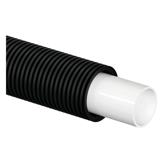 Uponor Aqua Pipe Natur im Schutzrohr, 20x2,8mm, 28/23mm, 50m, Schwarz