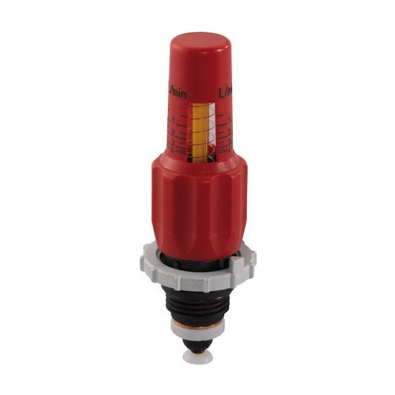 Uponor Vario Flowmeter mit Schauglas, Rot, 0-4l/min, eco