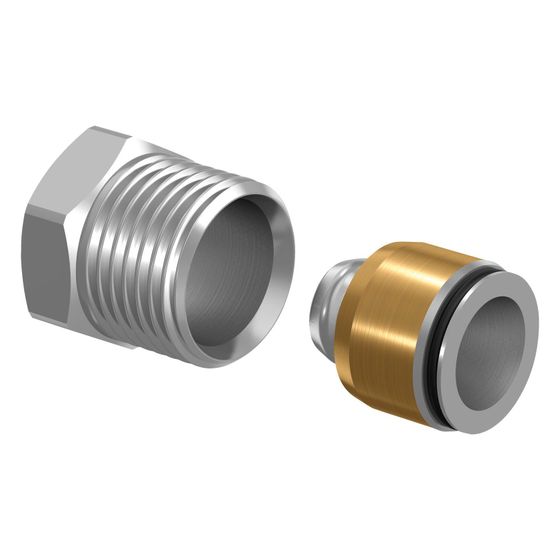 Uponor Smart Radi Anschlussgarnitur Heimeier, 16mm x G 1/2