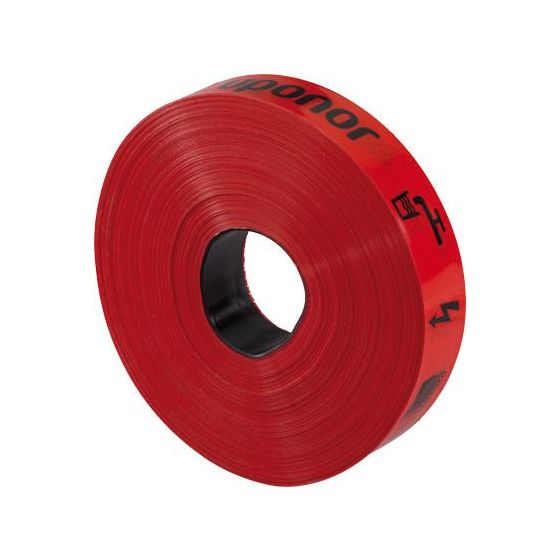 Uponor Ecoflex Trassenwarnband, rot, 40mm x 30m, 1105785