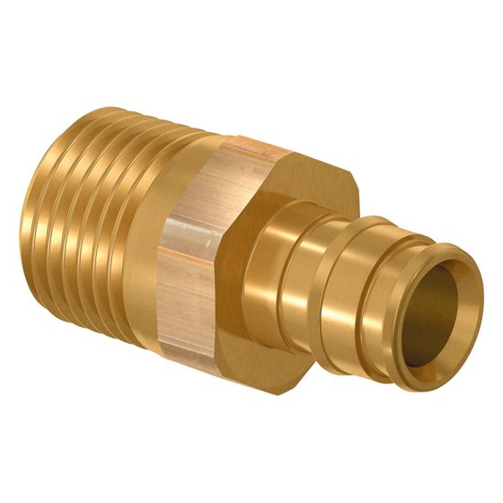 Uponor Q und E Übergangsnippel PL/DR, 50mm x R 1 1/2