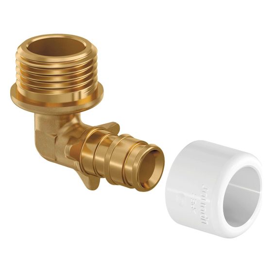 Uponor Q und E, Winkelübergang mit Außengewinde NKB, DR 22 x G 3/4