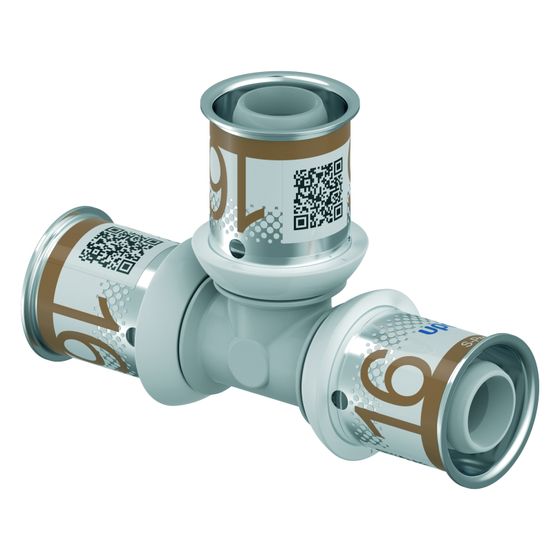 Uponor S-Press Plus T-Stück, 16x16x16mm, PPSU