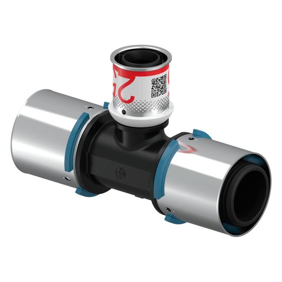 Uponor S-Press T-Stück reduziert, 40x25x40mm, PPSU
