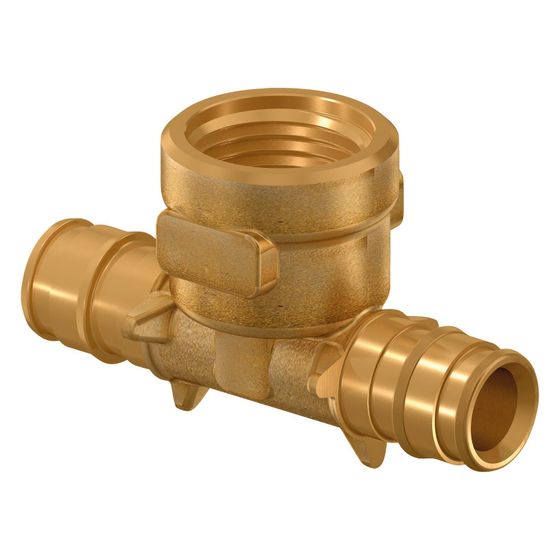 Uponor Q&E T-Stück mit Innengewinde PL 16-Rp1/2