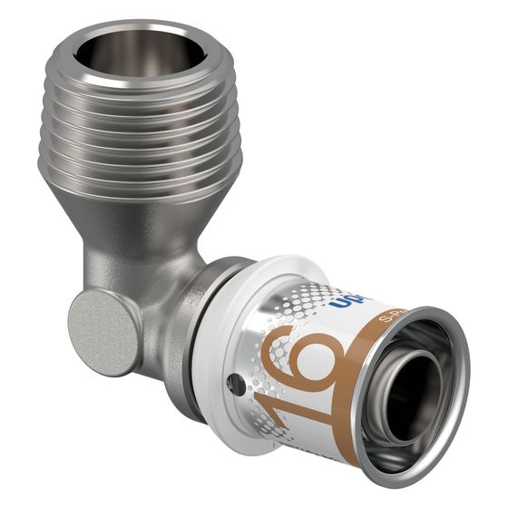Uponor S-Press Plus Winkelnippel 16mm x R 1/2