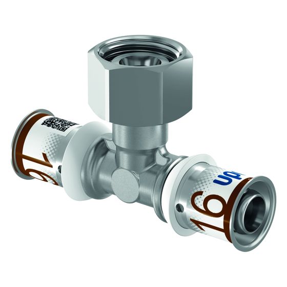 Uponor S-Press Plus SK-T-Stück Geberit, 16mm x G 1/2