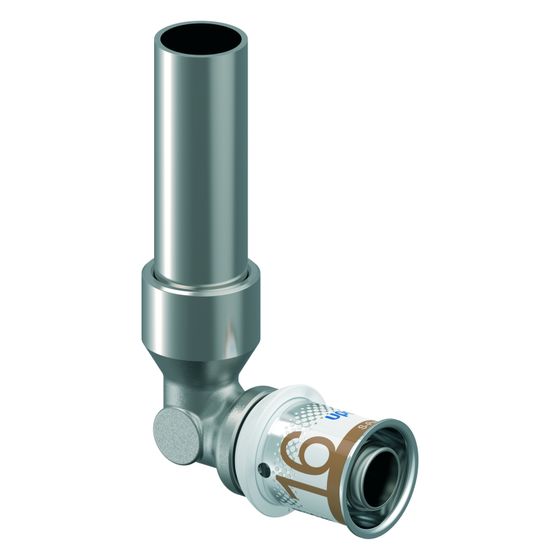 Uponor S-Press Plus HK-Anschlusswinkel plattiert, 16mm x 15CU, 350mm