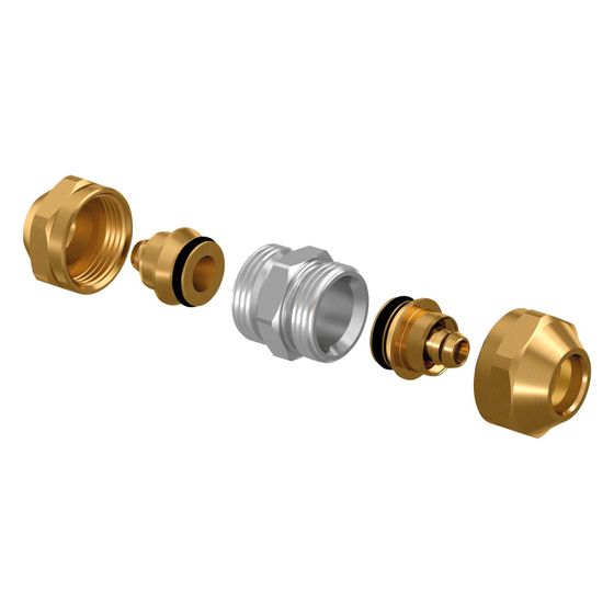 Uponor Fit Schraubkupplung für PEX, 16x1,8/2,0mm, 1065296