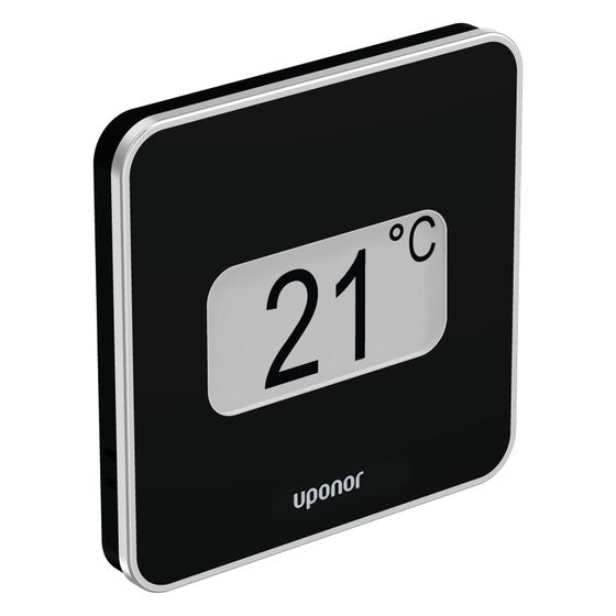 Uponor Smatrix Base Raumtemperatur-Feuchtefühler Style, T-149 Bus, Schwarz