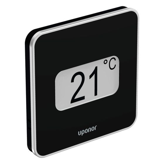 Uponor Smatrix Wave Raumtemperatur-Feuchtefühler Style, T-169, Schwarz