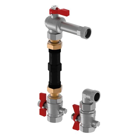 Uponor Vario Wassermengenzähler-Anschlussset vertikal G 1