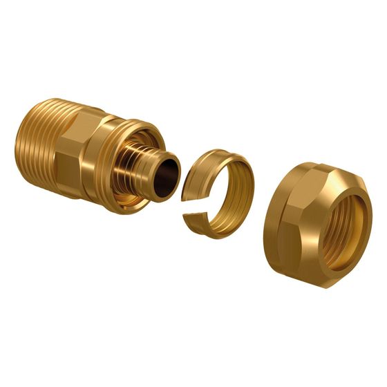 Uponor Ecoflex Übergangsnippel PN 10, 20x2,8mm x 3/4