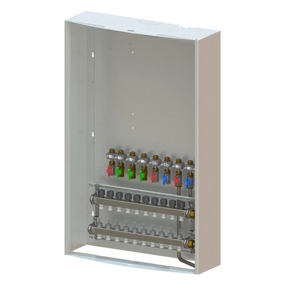 Uponor Combi Port M-Pro Schrank mit Verteiler OW, 1180x700x300mm, 6HM und 9BV