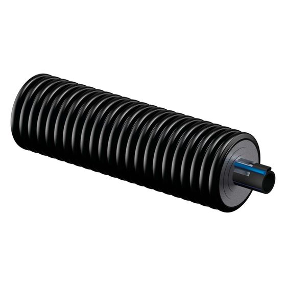 Uponor Ecoflex Supra Plus Kunststoff-Rohrleitungssystem 25x2,3mm/68mm mit Frostschutzkabel 1x10W/m, zur Verlängerung