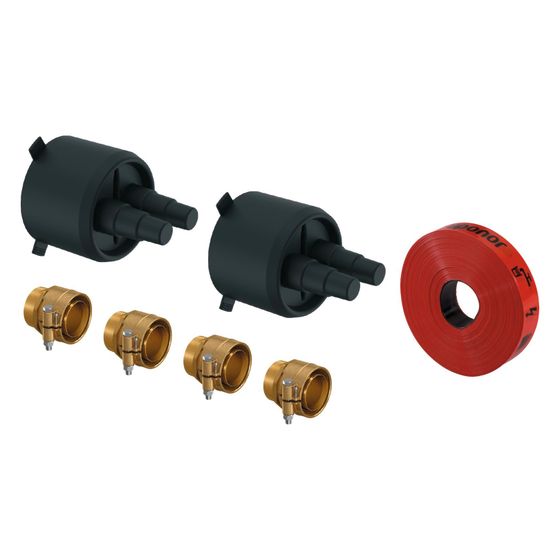Uponor Ecoflex Rohranschluss-Set Varia Twin, 32x2,9mm/140mm