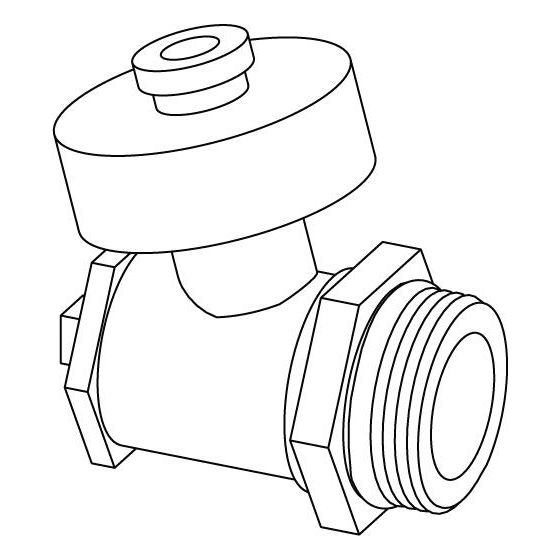 Uponor Combi Port Gen Entleerungsventil, G 1/2