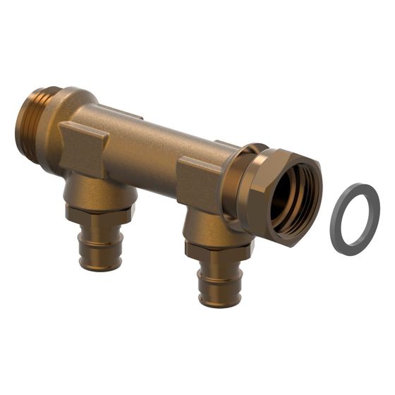 Uponor Aqua Plus mit AG und Überwurfmutter Q und E E DR, 3/4
