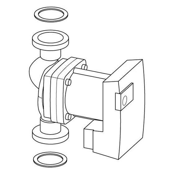 Uponor Central Port P-Group, Wilo STRATOS PARA 30/1x12mm