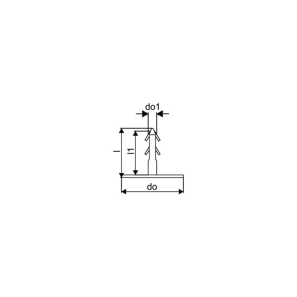 Uponor Multi Foliendübel 25mm, zur Befestigung von Rasterfolie und PE-Folie auf Dämmung... UPONOR-1000016 4021598022430 (Abb. 2)