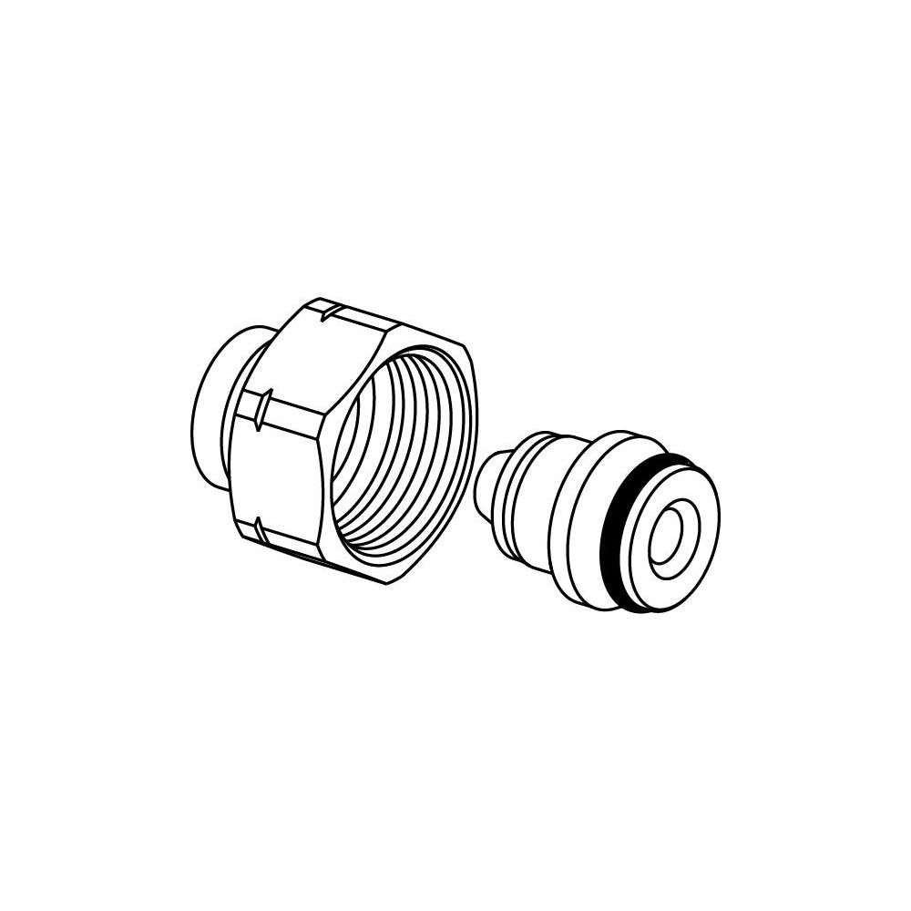 Uponor Eurokonusverschraubung Vario MLCP RED, 14x1,6 x 3/4" Eurokonus... UPONOR-1000117 4021598023215 (Abb. 2)