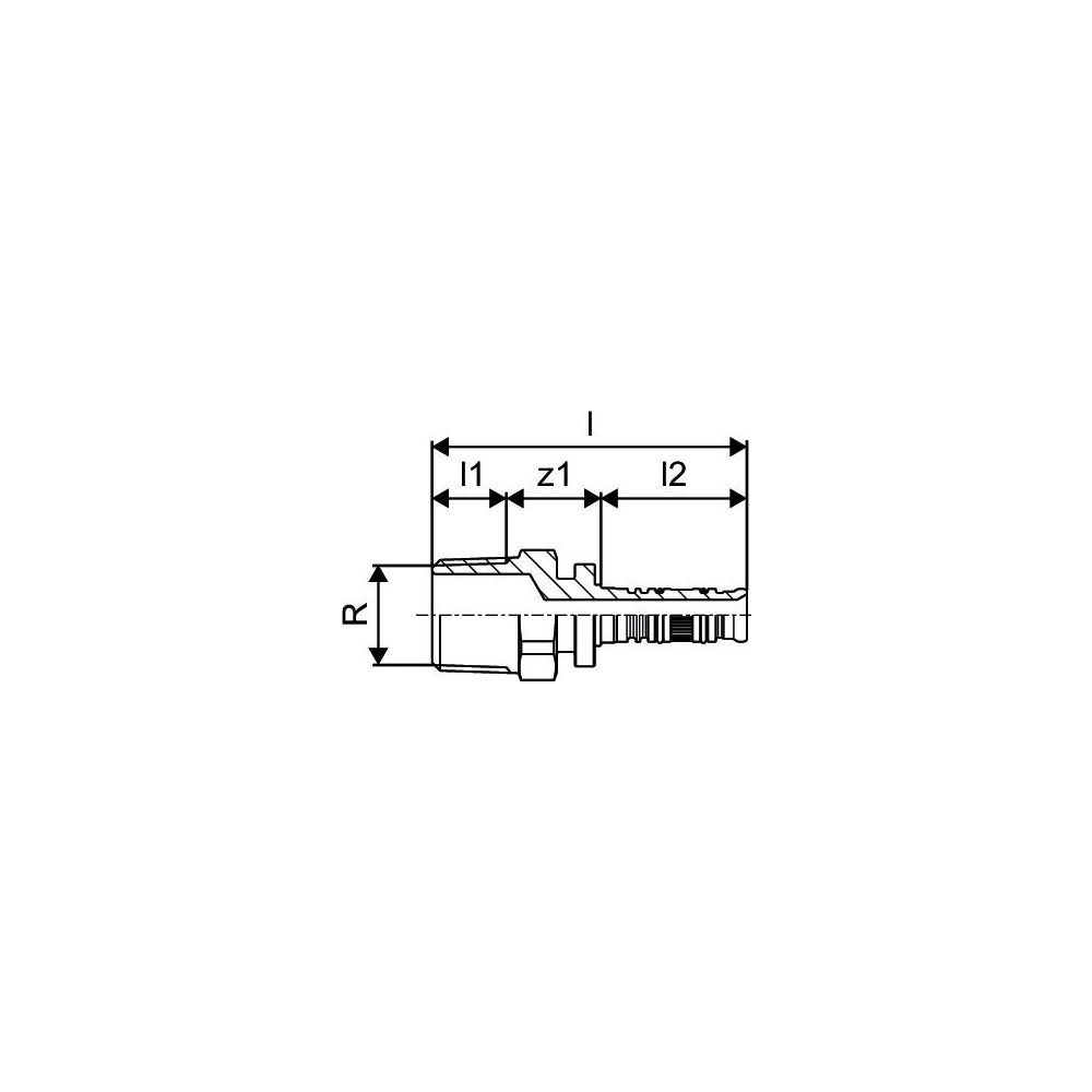 Uponor Pressmuffe Multi 16 x Rp 1/2" FT, für PE-Xa, Edelstahlhülse... UPONOR-1000160 7331541111676 (Abb. 2)