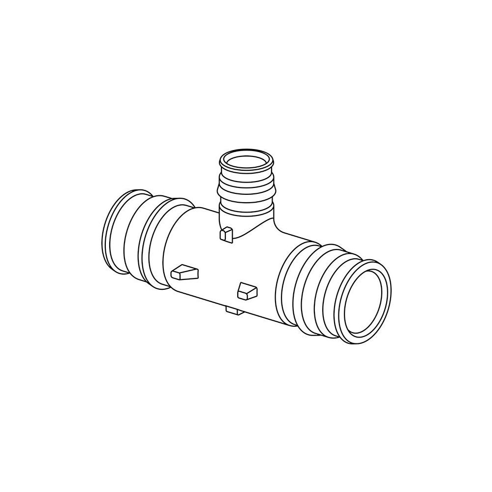 Uponor Q und E T-Stück reduziert PPSU, 32x20x32mm, 1001424... UPONOR-1001424 6414907052194 (Abb. 2)