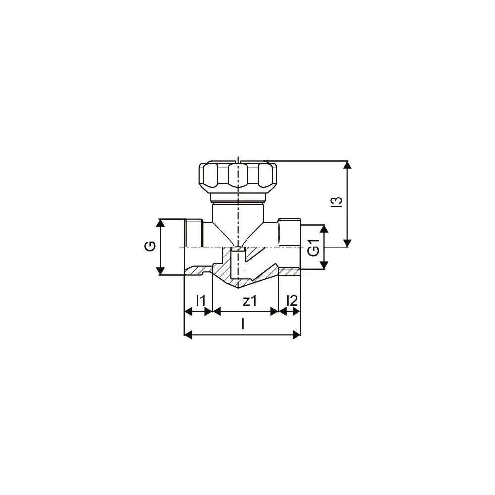 Uponor Vario VL-Feinregulierventil G 1/2" x G 3/4"... UPONOR-1005107 4021598023574 (Abb. 2)