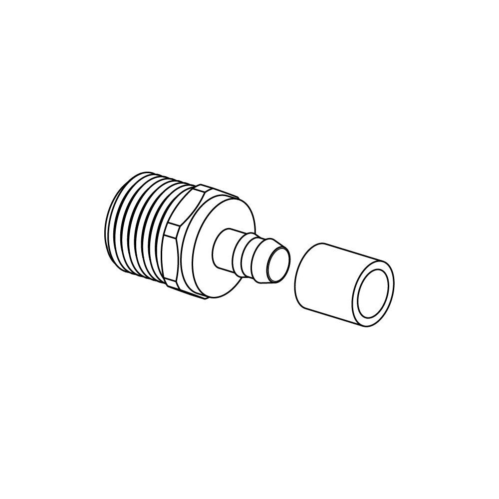 Uponor Minitec Übergangsnippel, 9,9mm x R 1/2" MT, 1005265... UPONOR-1005265 4021598025004 (Abb. 2)