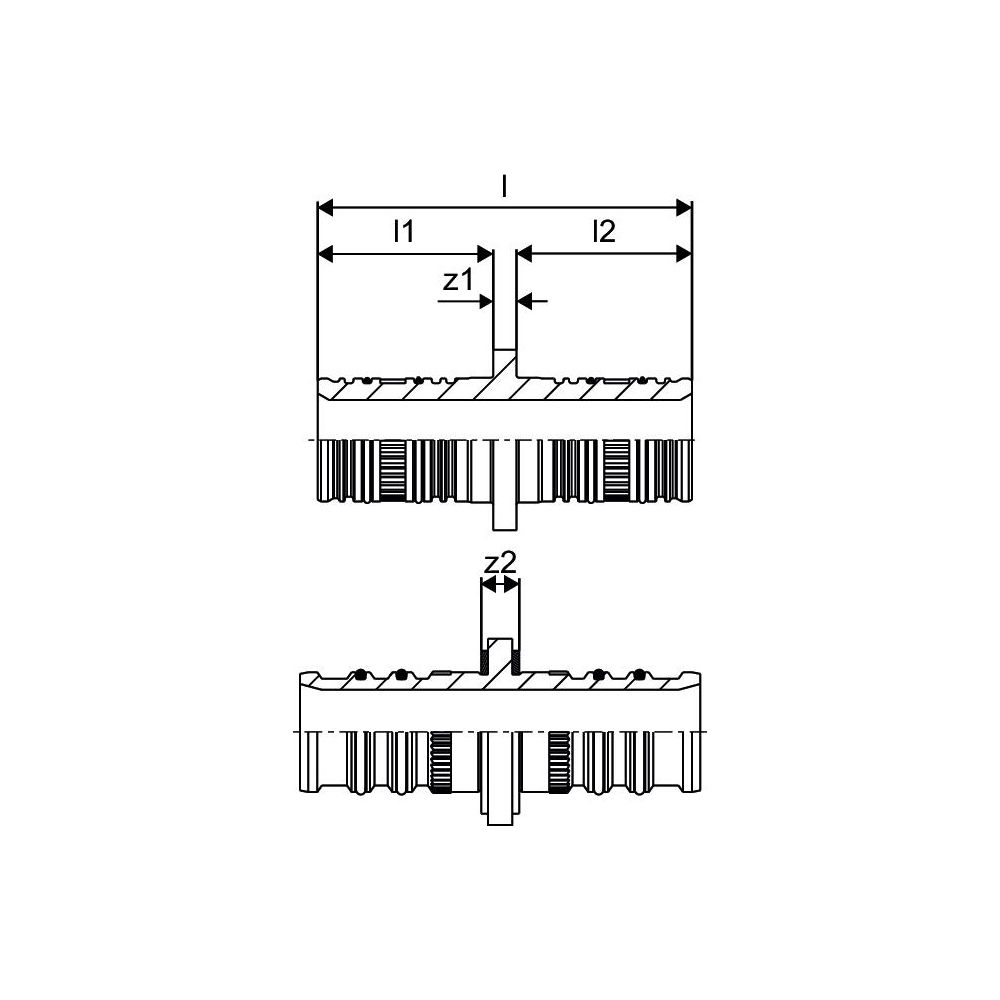 Uponor Multi Press-Kupplung, 25x25mm, 1005368... UPONOR-1005368 4021598025714 (Abb. 2)