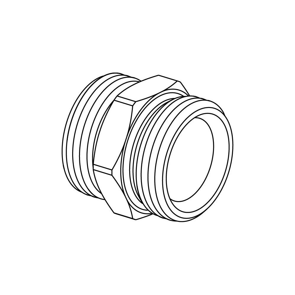 Uponor Uni-X Doppelnippel 3/4" MT Euro x 3/4" MT Eurokonus... UPONOR-1006641 4021598501539 (Abb. 2)
