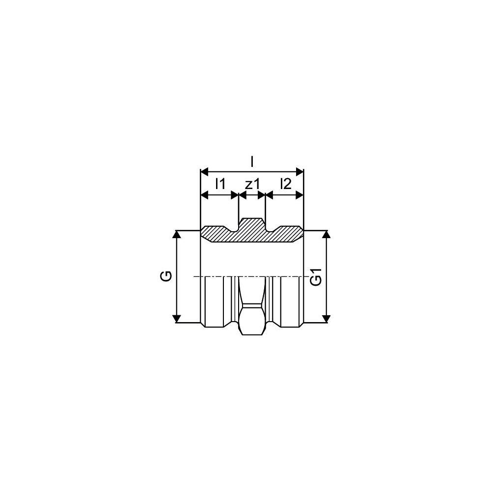 Uponor Uni-X Doppelnippel 3/4" MT Euro x 3/4" MT Eurokonus... UPONOR-1006641 4021598501539 (Abb. 3)