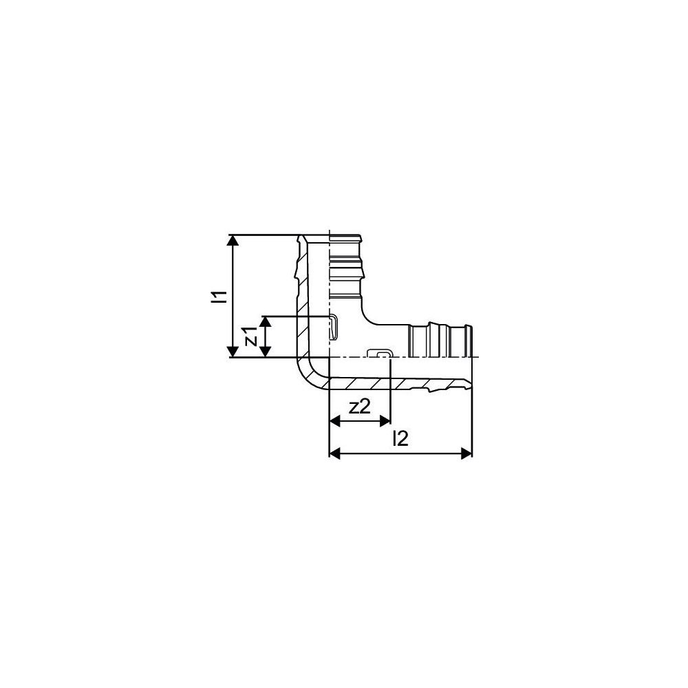 Uponor Q und E Winkel, 20x20mm, PPSU... UPONOR-1008680 6414907051012 (Abb. 3)