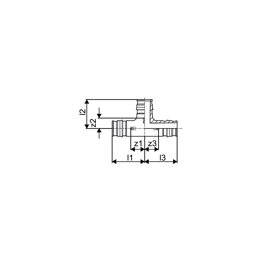 Uponor Q und E T-Stück PPSU, 20x20x20mm, 1008685... UPONOR-1008685 6414907052019 (Abb. 3)