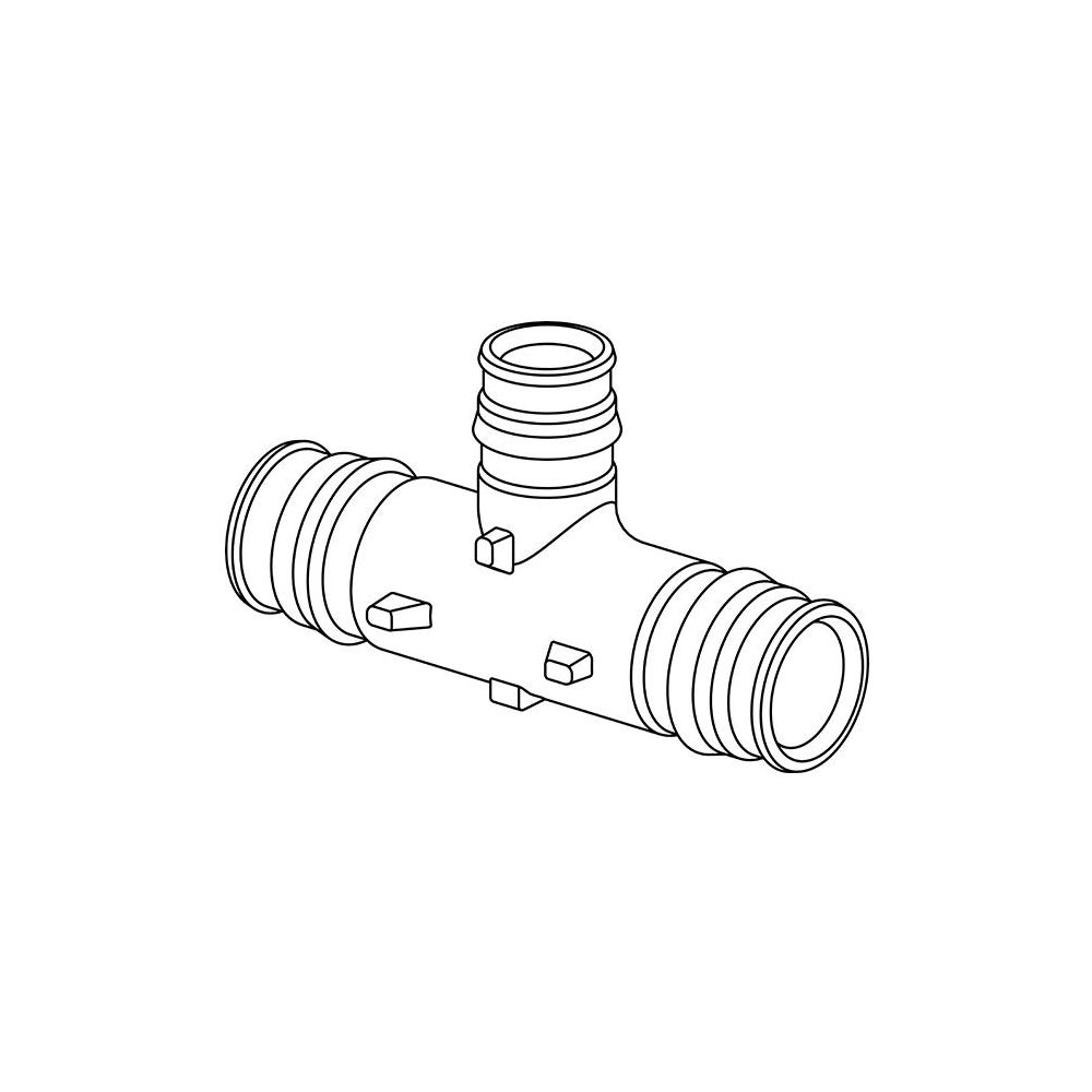 Uponor Q und E T-Stück reduziert PPSU 20x16x20mm, 1008689... UPONOR-1008689 6414907052071 (Abb. 2)