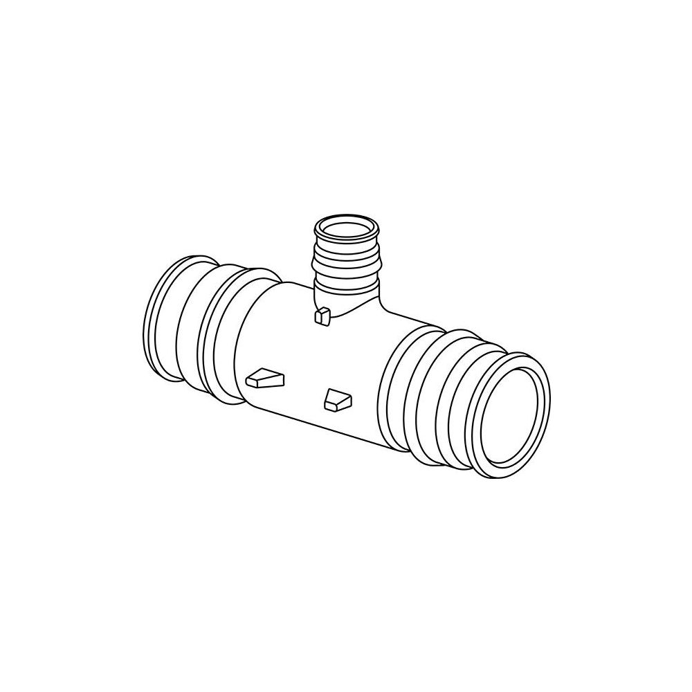 Uponor Q und E T-Stück reduziert PPSU 40x20x40mm, 1008694... UPONOR-1008694 6414907052255 (Abb. 2)