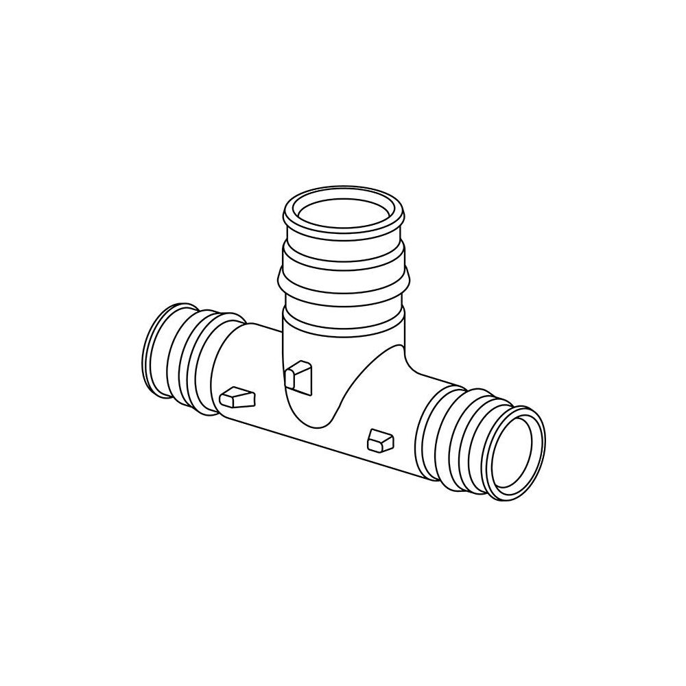 Uponor Q und E T-Stück reduziert PPSU 20x25x20mm, 1008711... UPONOR-1008711 6414907052095 (Abb. 2)