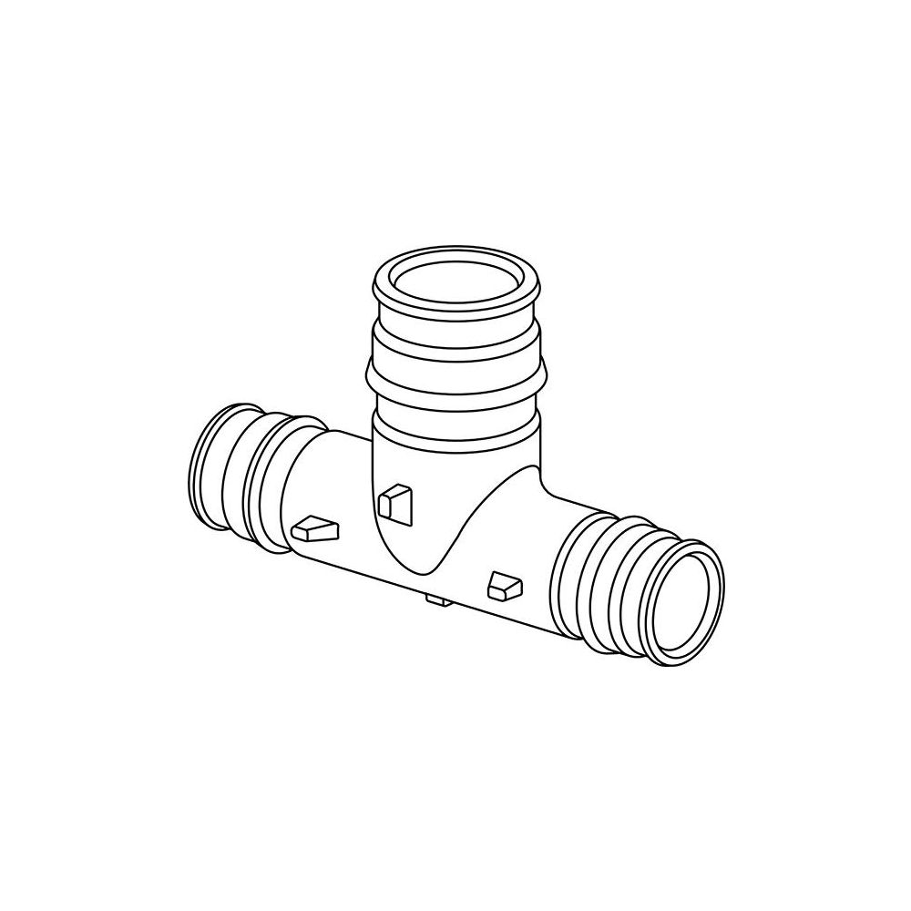 Uponor Q und E T-Stück reduziert PPSU 25x32x25mm, 1008712... UPONOR-1008712 6414907052170 (Abb. 2)